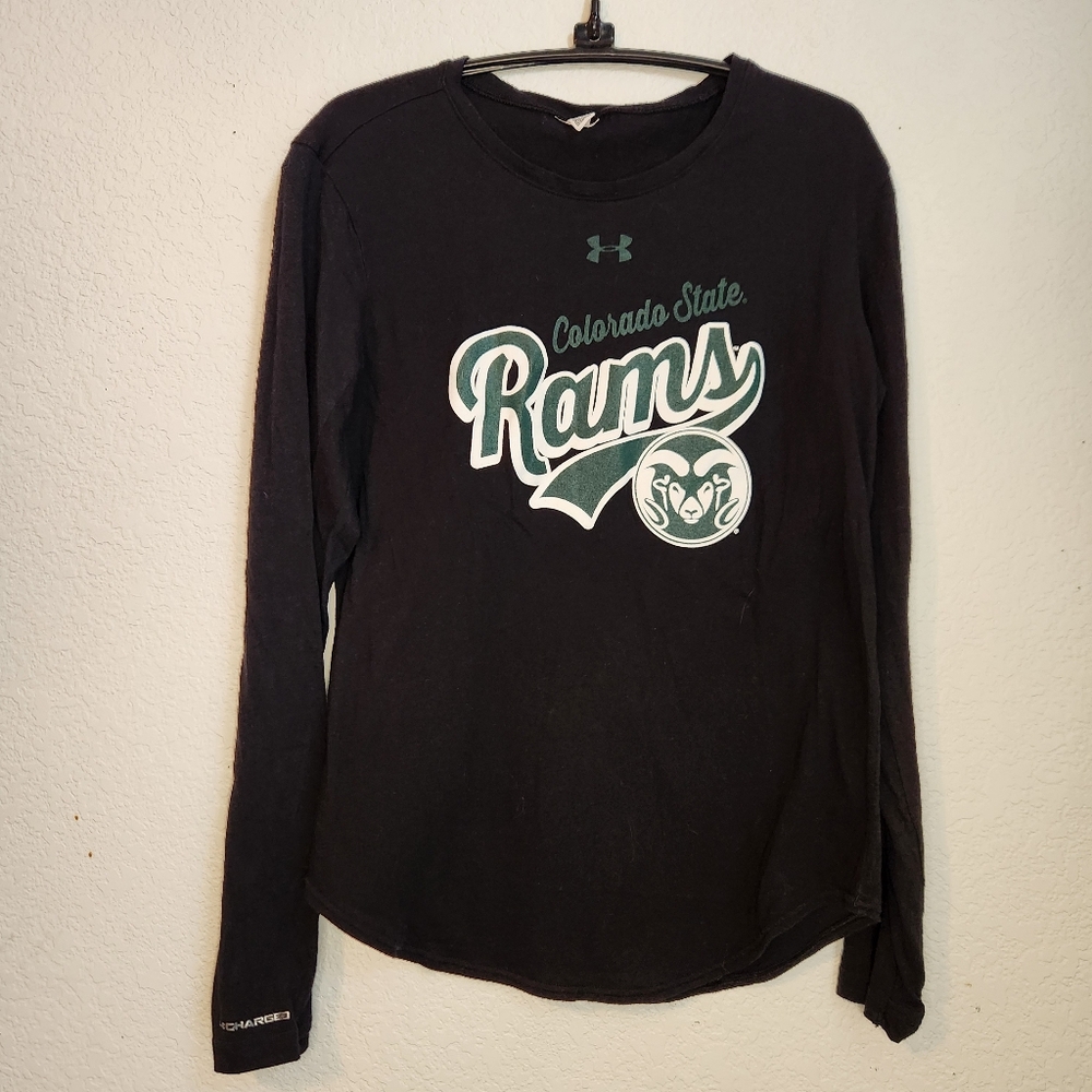 Under Armour Women's Black Long Sleeve‎ Colorado State Rams Tee